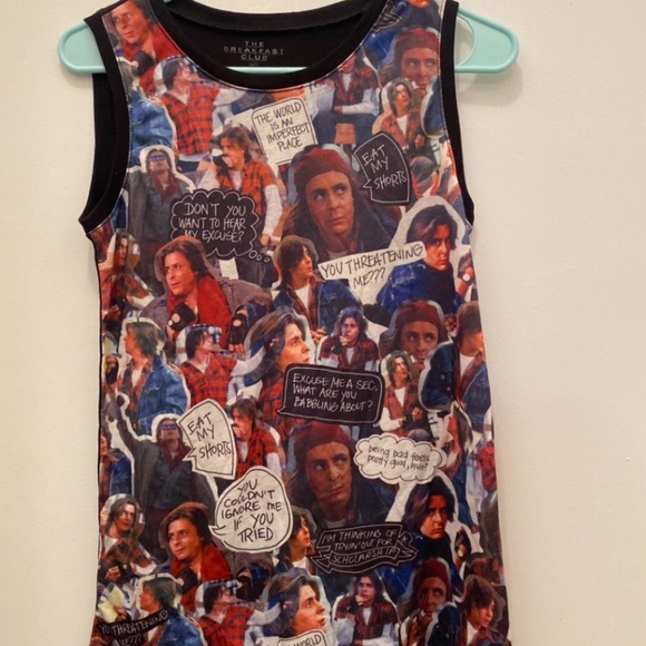 Tops - The Breakfast Club. Sleeveless T-shirt. 80’s